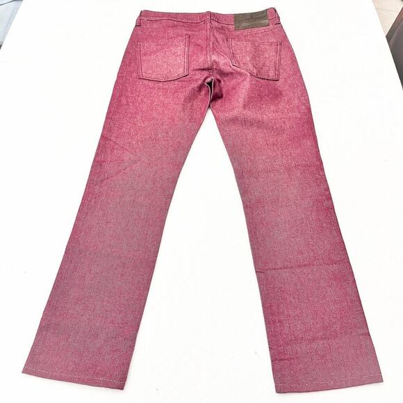 Naked & Famous Men's Red Skinny Guy Red Slim Fit Denim Jeans Size 34 - Picture 3 of 8